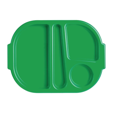 Petits plateaux repas &agrave; compartiments en polycarbonate Olympia Kristallon 322mm