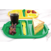 Petits plateaux repas &agrave; compartiments en polycarbonate Olympia Kristallon 322mm