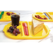 Petits plateaux repas &agrave; compartiments en polycarbonate Olympia Kristallon 322mm