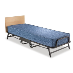 Lit pliant 1 personne avec matelas &eacute;tanche Jay-Be noir