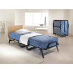 Lit pliant 1 personne avec matelas &eacute;tanche Jay-Be noir