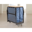 Lit pliant 1 personne avec matelas &eacute;tanche Jay-Be noir
