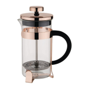Cafeti&egrave;re &agrave; piston contemporaine inox Olympia cuivre 3 tasses