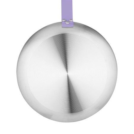 Po&ecirc;le aluminium antiadh&eacute;sive Teflon Platinum Plus Hygiplas avec manche violet 200mm