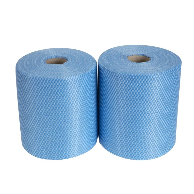 Rouleaux de chiffons de nettoyage antibact&eacute;riens EcoTech Envirolite Super bleus (lot de 2 x 500)