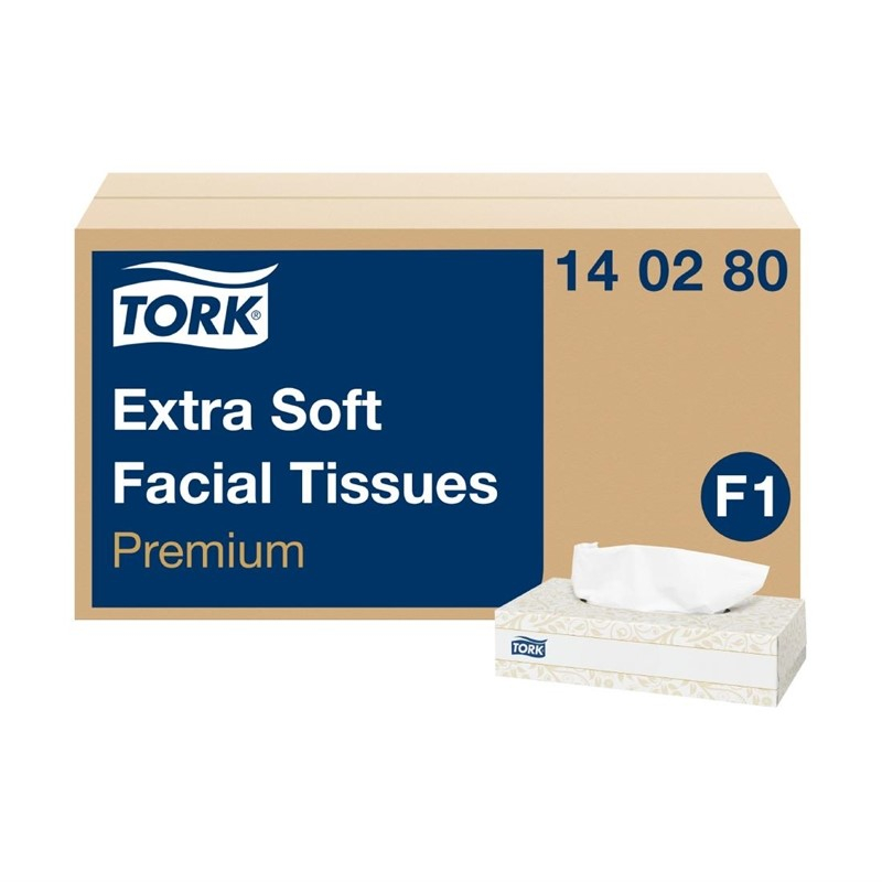 Bo&icirc;tes rectangulaires de mouchoirs extra doux 2 plis Tork Premium 2 plis (30x100)