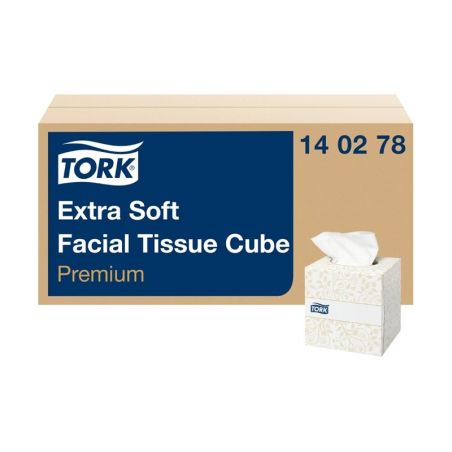 Bo&icirc;tes cubes de mouchoirs extra doux 2 plis Tork Premium 2 plis (30x100)