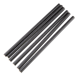 Pailles agitateurs compostables en papier emball&eacute;es individuellement Fiesta Compostable noires (lot de 250)