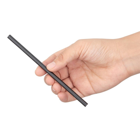 Pailles agitateurs compostables en papier emball&eacute;es individuellement Fiesta Compostable noires (lot de 250)