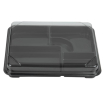 Couvercles recyclables pour plateaux Bento Faerch 263 x 201 mm (lot de 100)