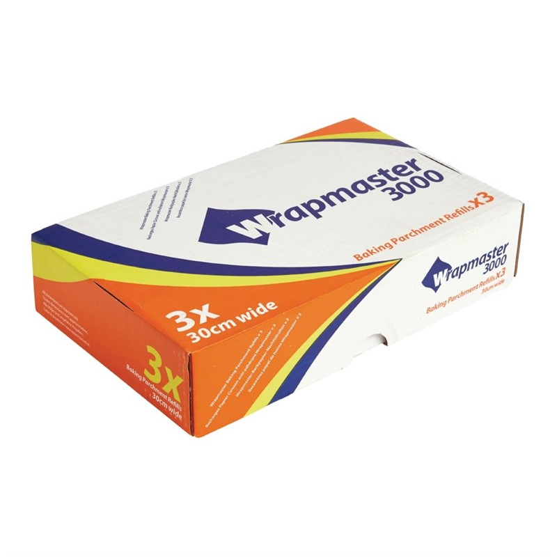 Papier sulfuris&eacute; Wrapmaster 50m x 300mm (lot de 3)