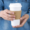 Gobelets &agrave; caf&eacute; r&eacute;utilisables avec couvercles en polypropyl&egrave;ne Olympia (lot de 25)