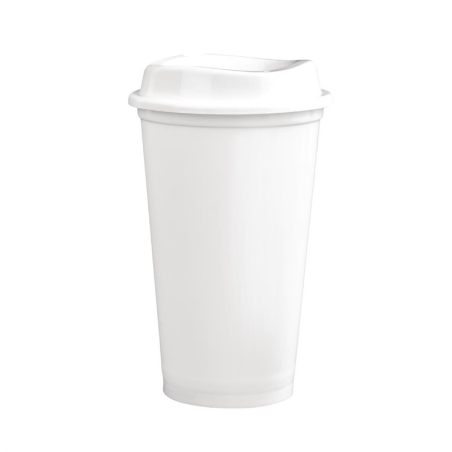 Gobelets &agrave; caf&eacute; r&eacute;utilisables avec couvercles en polypropyl&egrave;ne Olympia (lot de 25)