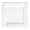 Assiettes carr&eacute;es compostables en bagasse Fiesta Compostable 261mm (lot de 50)