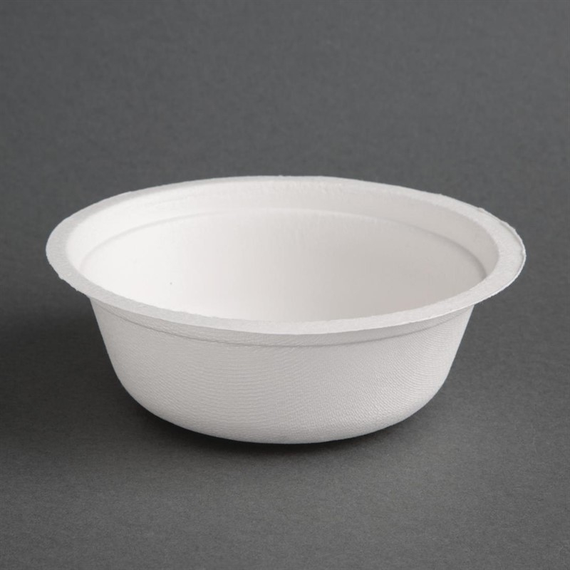 Bol En Papier Biodégradable 220ml - Lot De 50, Diamètre 11.5cm - Pour Fêtes, Desserts, Aliments Chauds/froids