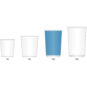 Gobelets boissons chaudes kraft paroi isolante ondul&eacute;e Fiesta Recyclable 340ml (lot de 25)