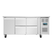 Table r&eacute;frig&eacute;r&eacute;e positive 1 porte 4 tiroirs Polar S&eacute;rie U 358L