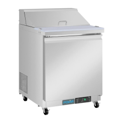 Comptoir de pr&eacute;paration r&eacute;frig&eacute;r&eacute; positif 1 porte Polar S&eacute;rie U 154L