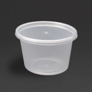 Pots &agrave; sauce micro-ondables en plastique Fiesta Recyclable 100ml (lot de 100)