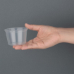 Pots &agrave; sauce micro-ondables en plastique Fiesta Recyclable 100ml (lot de 100)