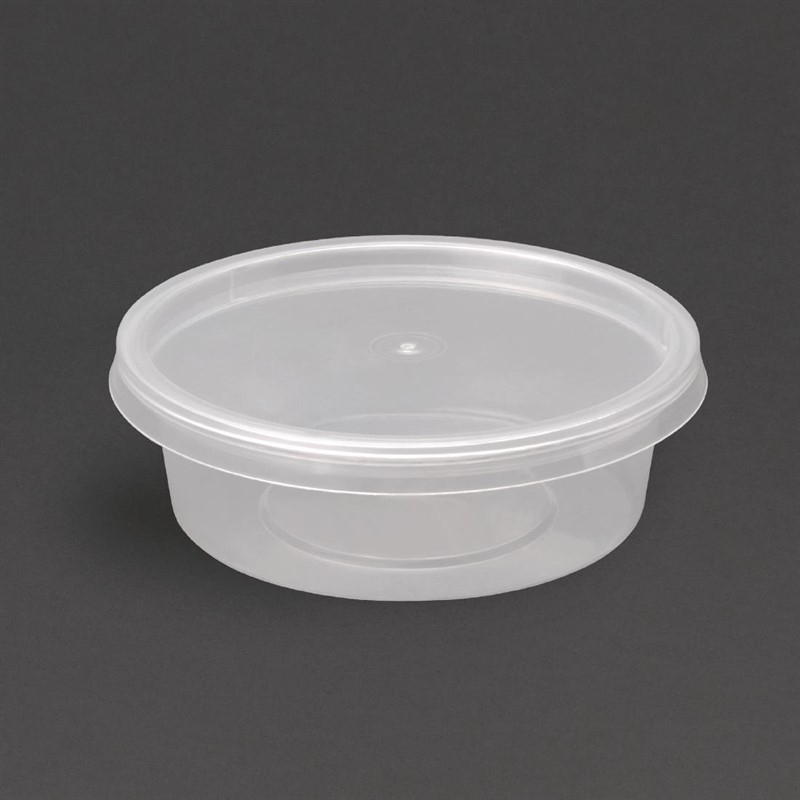 Pots &agrave; sauce micro-ondables en plastique Fiesta Recyclable 50ml (lot de 100)