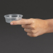 Pots &agrave; sauce micro-ondables en plastique Fiesta Recyclable 50ml (lot de 100)