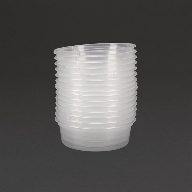 Pots &agrave; sauce micro-ondables en plastique Fiesta Recyclable 50ml (lot de 100)