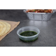 Pots &agrave; sauce micro-ondables en plastique Fiesta Recyclable 50ml (lot de 100)