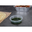 Pots &agrave; sauce micro-ondables en plastique Fiesta Recyclable 50ml (lot de 100)