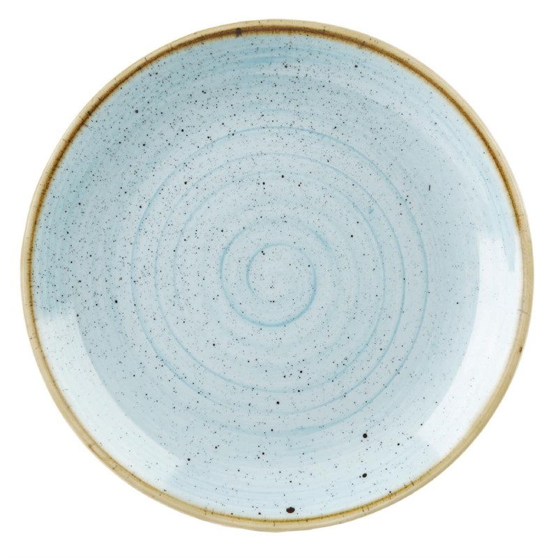 Assiettes rondes bleues Churchill Stonecast 200mm (lot de 12)