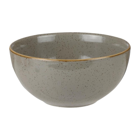 Bols &agrave; soupe ronds Churchill Stonecast gris 132mm (lot de 12)