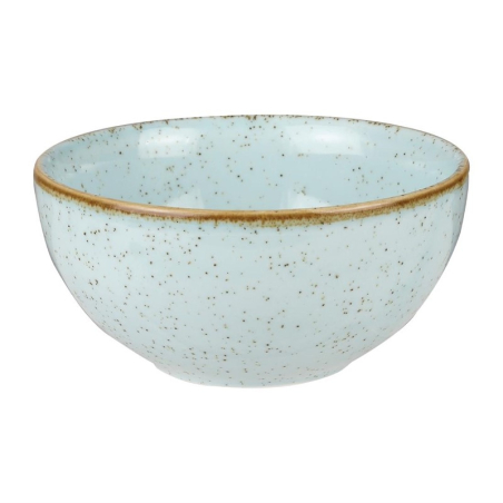 Bols &agrave; soupe ronds Churchill Stonecast bleus 132mm (lot de 12)