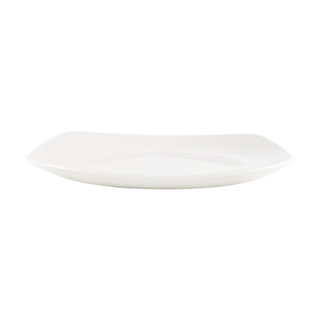 Assiettes carr&eacute;es blanches Churchill 170mm