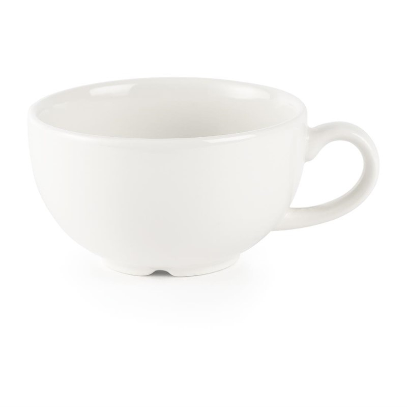 Tasses &agrave; cappuccino blanches Churchill Whiteware 227ml (lot de 24)