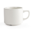 Tasses &agrave; th&eacute; Maple empilables blanches Churchill Whiteware 200ml (lot de 24)