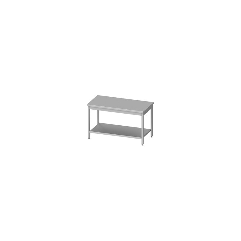 Centrale tabel met lage plank 600x600x850 mm, te monteren