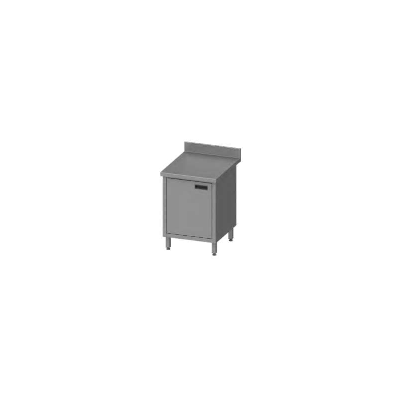 Tabel ondersteund met scharnierende deuren 400x700x850 mm, om te worden geassembleerd