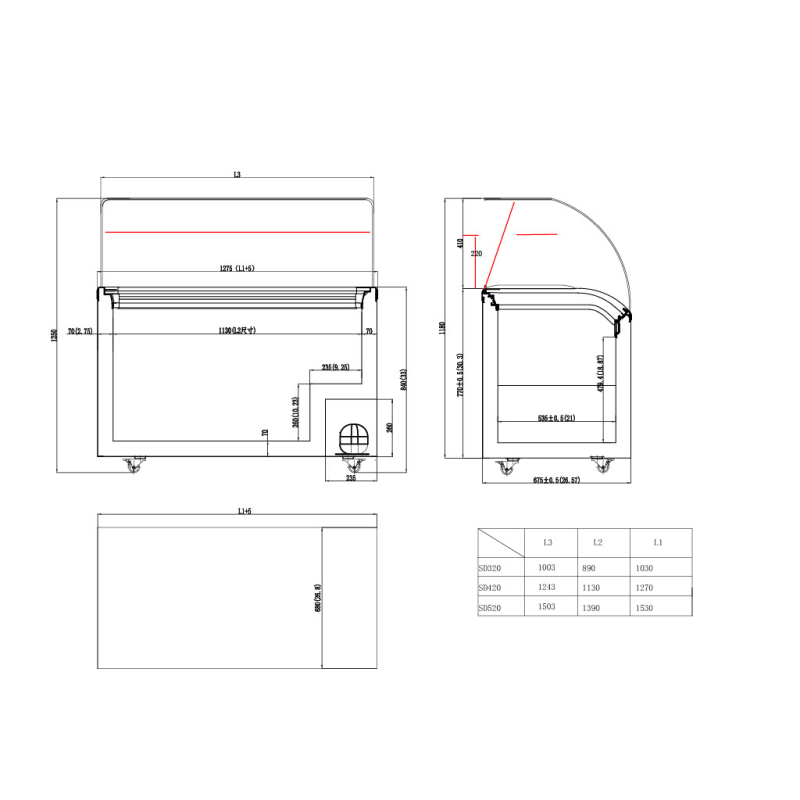 IJsrecht op Casters 9 Bins 5L - SD -420 - ICESHOP
