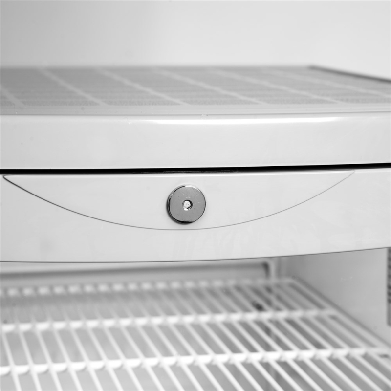 Kleine gekoelde vitrinekast, positief gekoeld 120L