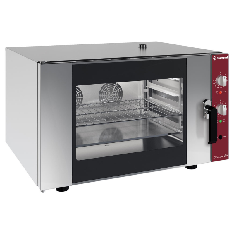 Elektrische convectieoven 4x GN 1/1 handmatige luchtbevochtiger (230/1N) - Diamond CGE11-P-230/1-