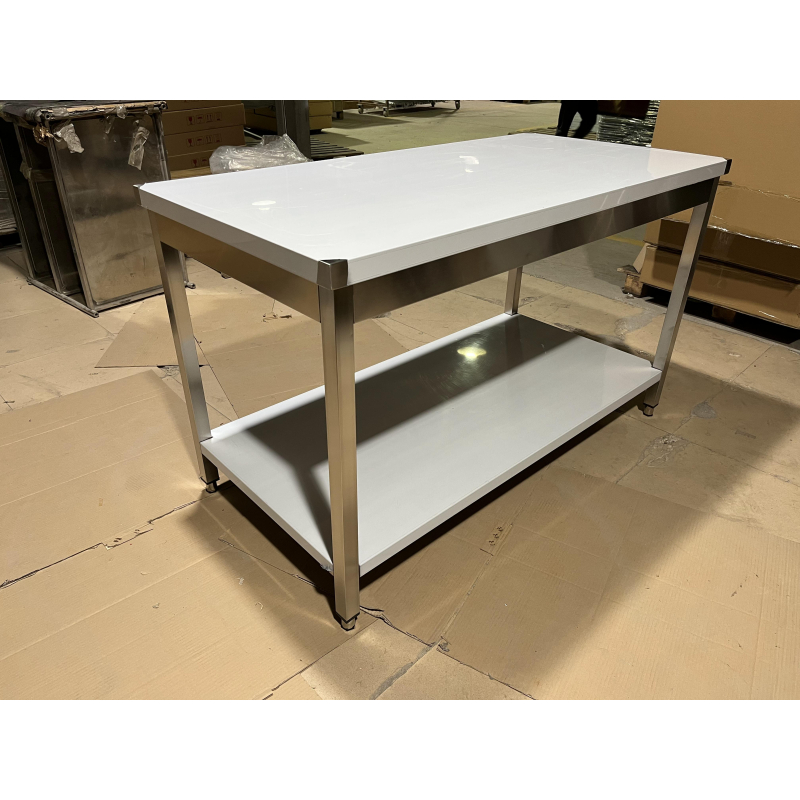 Roestvrijstalen Tafel Met Onderblad 2000 x 700mm - GDATS-207 - Materiel Horeca