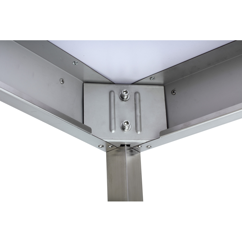 RVS werktafel met onderblad 800 x 700 mm - GDATS-87