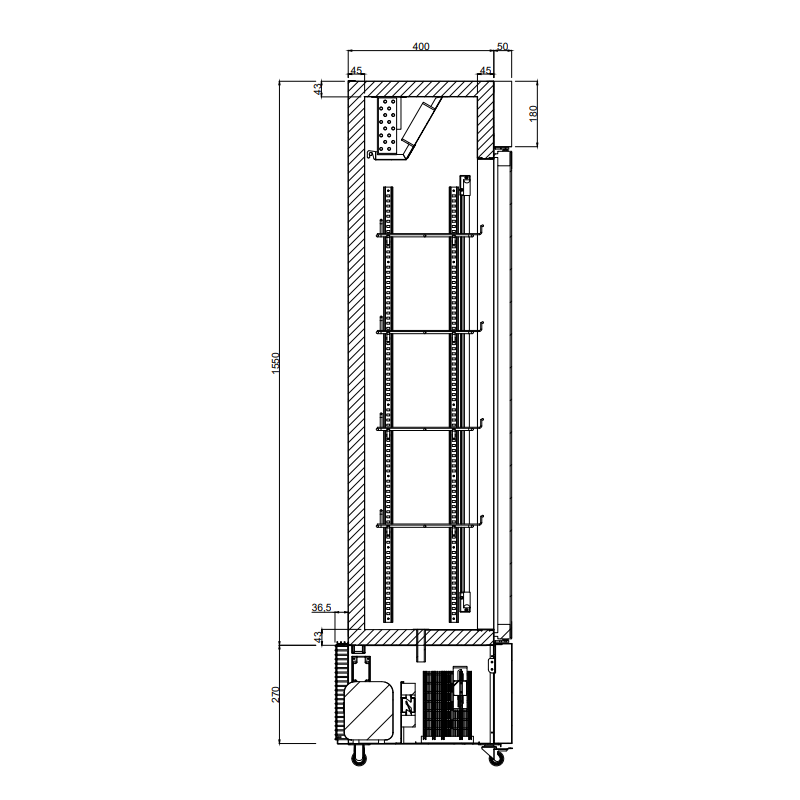Drankenkoelkast van 220 liter - SD220C