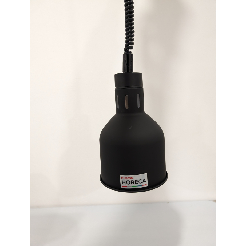 Zwarte verwarmingslamp 175 mm diam.