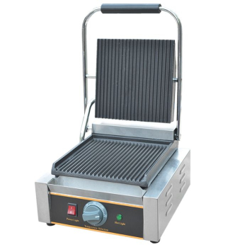 Professionele elektrische grill enkele plaat gegroefd/glad - GDCG811A