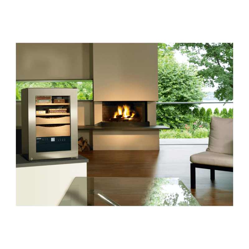 Humidor avec Hygrom&eacute;trie R&eacute;glable et Porte en Verre Isolant - ZKes 453-20 - Liebherr