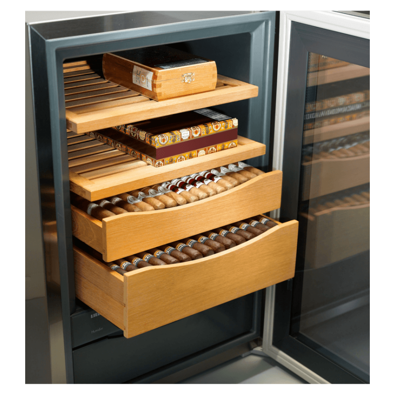 Humidor avec Hygrom&eacute;trie R&eacute;glable et Porte en Verre Isolant - ZKes 453-20 - Liebherr