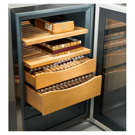 Humidor avec Hygrom&eacute;trie R&eacute;glable et Porte en Verre Isolant - ZKes 453-20 - Liebherr