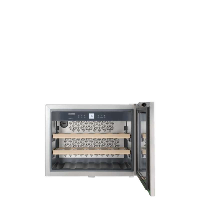 Armoire &agrave; Vin Encastrable Porte en Acier Inox - WKEes 553-26 - Liebherr
