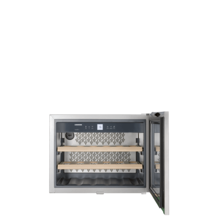 Armoire &agrave; Vin Encastrable Porte en Acier Inox - WKEes 553-26 - Liebherr